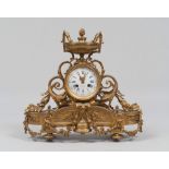 FINE CLOCK IN BRONZE, FRANCE 19TH CENTURY

ornate case with leaves and wreathes, classical cup on