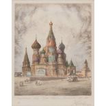 RUSSIAN ENGRAVER, EARLY 20TH CENTURY



THE CATHEDRAL OF SAN BASILIO

Colour print, cm. 24 x 19