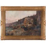 EZELINO BRIANTE 

(Napoli 1901 - Roma 1971)



HARBOUR

Oil on plywood, cm. 70 x 97

Signed lower