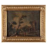 PAINTER FROM VENETO, LATE 18TH CENTURY



RIVER LANDSCAPE AND TRAVELLERS

LANDSCAPE WITH