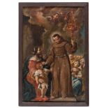 ANTONIO GIONIMA, attr. to

(Venezia 1697 - Bologna 1732)



FRANCISCAN SAINT CONFIRMS A CHILD