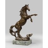 SCULPTOR EARLY 20TH CENTURY



REARING HORSE

Burnished patina bronze, cm. 54 x 14 x 44

Unsigned