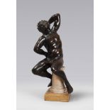 TUSCAN SCULPTOR, 17TH CENTURY



FAUN SITTING

Base as column in yellow marble. 

Lost wax bronze