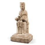 SCULPTOR NORTHERN ITALY, 14TH CENTURY



VIRGIN WITH CHILD IN THRONE

Sculpture in stone, cm. 43 x