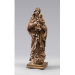 FIGURE OF THE VIRGIN AND CHILD IN TERRACOTTA, PROBABLY NAPLES 18TH CENTURY

the figure in on globe