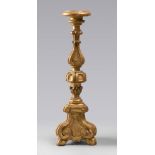 CANDLE HOLDER IN GILTWOOD, 18TH CENTURY

h. cm. 56.