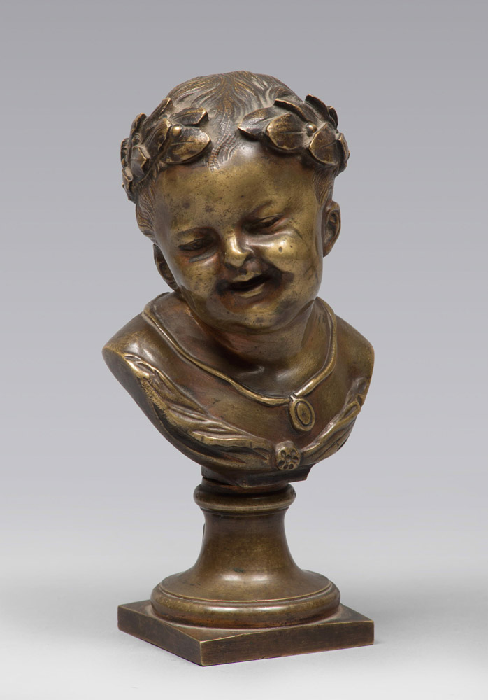 SCULPTOR LATE 19TH CENTURY



BUST OF CHILD

Sculpture in gold patina bronze, cm. 15 x 12 x 10