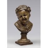 SCULPTOR LATE 19TH CENTURY



BUST OF CHILD

Sculpture in gold patina bronze, cm. 15 x 12 x 10
