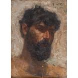 OLIVIERO OLIVIERI

(early 20th century)



MALE FACE

Oil on cardboard, cm. 32 x 22,5

Signed top