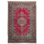 TABRIZ RUG, EARLY 20TH CENTURY

four point central medallion and secondary motifs with herati,