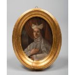 FRENCH PAINTER, 17TH CENTURY



PORTRAIT OF CARDINAL

Oil on oval copper, cm. 12 x 9

Framed