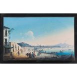 NEAPOLITAN PAINTER, 19TH CENTURY



VIEW OF THE GULF OF NAPLES FROM VILLA REALE

Gouache on paper,