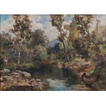 UMBERTO COROMALDI

(Roma 1870 - 1948)



STREAM NEAR CASTEL MADAMA

Oil on canvas, cm. 50 x 70