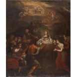 PAINTER FROM EMILIA, 17TH CENTURY



NATIVITY WITH SHEPHERDS AND CHERUBS 

Oil on canvas, cm. 72 x