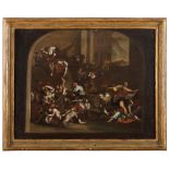 NEAPOLITAN PAINTER, 17TH CENTURY



MASSACRE OF THE INNOCENTS

Oil on canvas, cm. 52 x 65,5