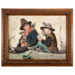 ITALIAN PAINTER, EARLY 20TH CENTURY



TWO BOYS PLAYING CARDS

Oil on canvas, cm. 62 x 84

Unsigned