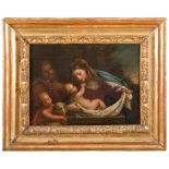 FRANCESCO MANCINI, attr. to

(Sant'Angelo in Vado 1679 - Roma 1758)



HOLY FAMILY WITH SAINT