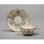 CUP AND SAUCER IN PORCELAIN, JACOB PETIT 19TH CENTURY

in polychrome  with fowers on white and
