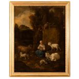 CASPAR NETCHER, workshop of

(Heidelberg 1639 - L'Aia 1684)



LANDSCAPE CON YOUNG SHEPHERD GIRL