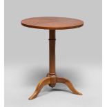 SMALL TABLE IN CHERRYWOOD, 19TH CENTURY

round top, polygonal leg. 

Size cm. 70 x 60.