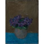 MARIO MAFAI (Roma 1902 - 1965) Vaso con violette, 1958