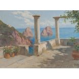 FILIPPO ANIVITTI (Roma 1876 - 1955) PERGOLATO A CAPRI