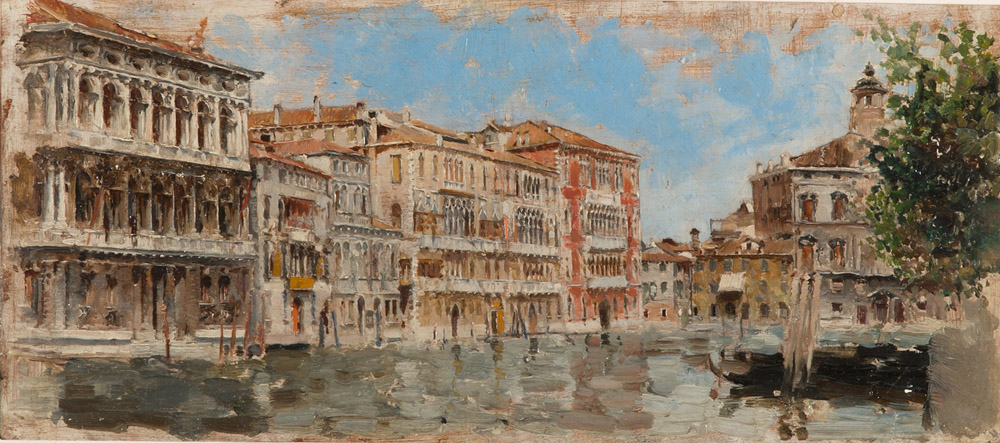 ANTONIO REYNA (Coín 1859 - Roma 1937) PALAZZO REZZONICO, CANAL GRANDE