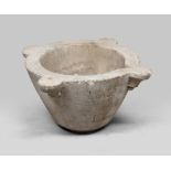 BIG WHITE MARBLE MORTAR, LATE 18TH CENTURY Measures cm. 32 x 65.