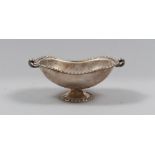 SMALL SILVER SALTCELLAR, ITALY FIRST HALF 20TH CENTURY oval form, with smooth body and edges to