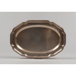 SILVER TRAY, RUSSIA, SAINT PETERSBURG 1855 Silversmith 'Aleksander Kordes.' Title 875/1000. Measures