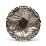 SILVER CENTERPIECE, ITALY, FIRST HALF OF 20TH CENTURY Measures cm. 5 x 23, weight gr. 300