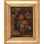 ROMAN PAINTER, 19TH CENTURY VASE OF FLOWERS Oil on panel, cm. 36 x 37,5 PROVENANCE Roman family