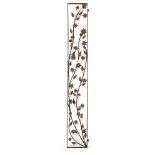 WROUGHT IRON, 20TH CENTURY a rectangular frame pattern of floral sprays with flowers and leaves.