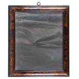 DUTCH MIRROR, EARLY 20TH CENTURY plated tortoiseshell with ebony board. Measures cm. 70 x 58.