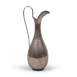 A BEAUTIFUL SILVER SPOUT, ITALY 20TH CENTURY Measurements cm. 34,5 x 15, weight gr. 600.