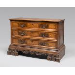 A RARE WALNUT-TREE TALLBOY, VENETIAN EARLY 18TH CENTURY with inlays in wood of boxwood to twisted