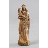 EARTHENWARE SCULPTURE, NORTHERN ITALY 18TH CENTURY a white and gold lacquered. h. cm. 18.