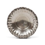 SILVER CENTERPIECE, ITALY FIRST HALF OF 20TH CENTURY Measures cm. 5 x 25, weight gr. 260.