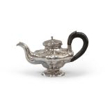 SILVER TEAPOT, AUSTRIA, VIENNA 1833 Measures cm. 14 x 23, weight gr. 300.