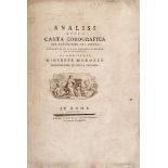 GEOGRAFIA Analisi della carta corografica del patrimonio di S. Pietro. Un volume. Ed. Roma 1791.