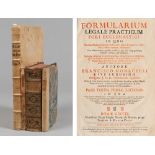 LETTERATURA ECCLESIASTICA Formularium legale practicum Fori Ecclesiastici, De Statu Ecclesiae,