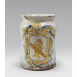 GRANDE VASO DA FARMACIA IN MAIOLICA, SICILIA ORIENTALE METÁ XVIII SECOLO