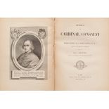 MEMORIE Mémoires du Cardinal Consalvi. Un volume. Ed. ottocentesca. Piena pelle.MEMORIES Mémoires du