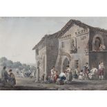 FRANZ KAISERMANN (Yverdon 1765 - Roma 1833) SCENE DI VITA CONTADINA A TIVOLI