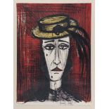 BERNARD BUFFET (Parigi 1928 - Tourtour 1999) Volto Lito, ex. 53/60 Misure del foglio, cm. 70 x 50