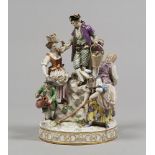 GRUPPO IN PORCELLANA, MEISSEN XIX SECOLO