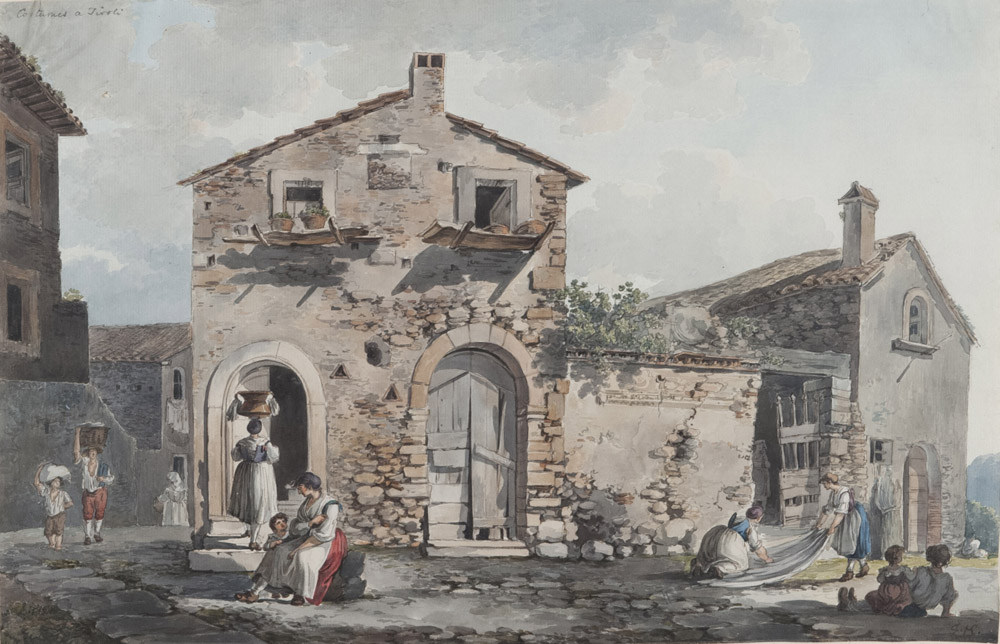 FRANZ KAISERMANN (Yverdon 1765 - Roma 1833) SCENE DI VITA CONTADINA A TIVOLI - Image 2 of 4