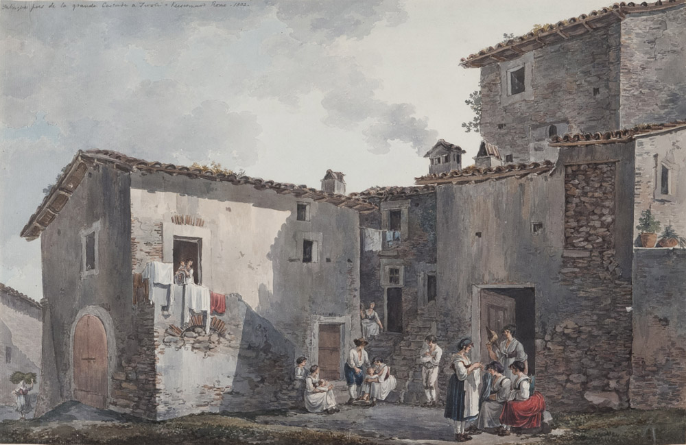 FRANZ KAISERMANN (Yverdon 1765 - Roma 1833) SCENE DI VITA CONTADINA A TIVOLI - Image 3 of 4