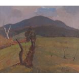 BEPPE GUZZI (Genova 1902 - Roma 1982) Paesaggio montano, 1930 Olio su tela, cm. 60 x 70 Firma e data