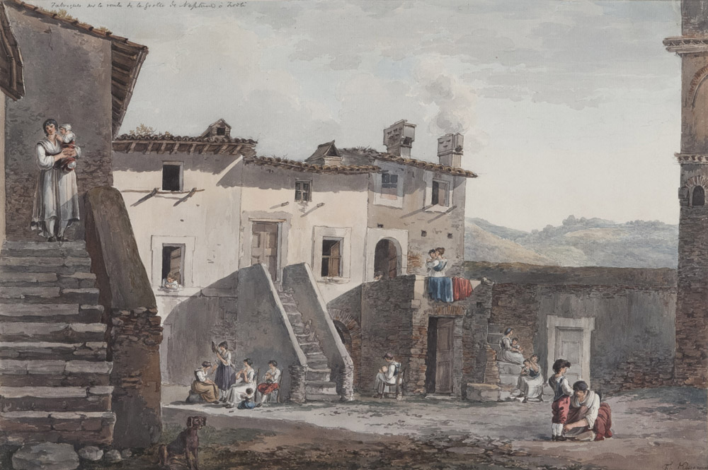 FRANZ KAISERMANN (Yverdon 1765 - Roma 1833) SCENE DI VITA CONTADINA A TIVOLI - Image 4 of 4